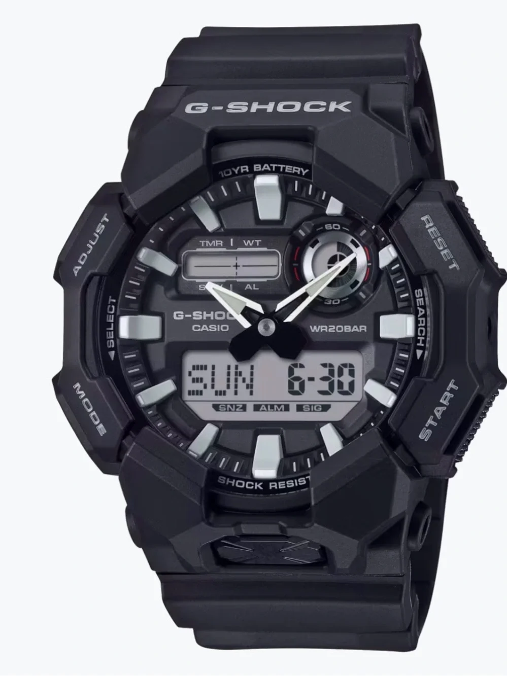 G-SHOCK Casio Black Rugged Analog-Digital Watch Mens